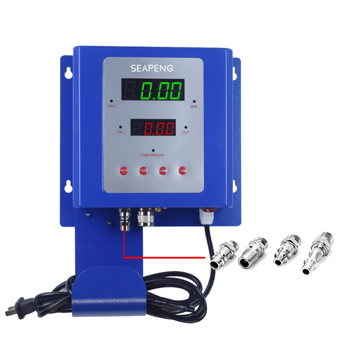 SEAPENG A must-have wall mounted tire inflator for garages - suitable for cars, motorcycles, and ATVs