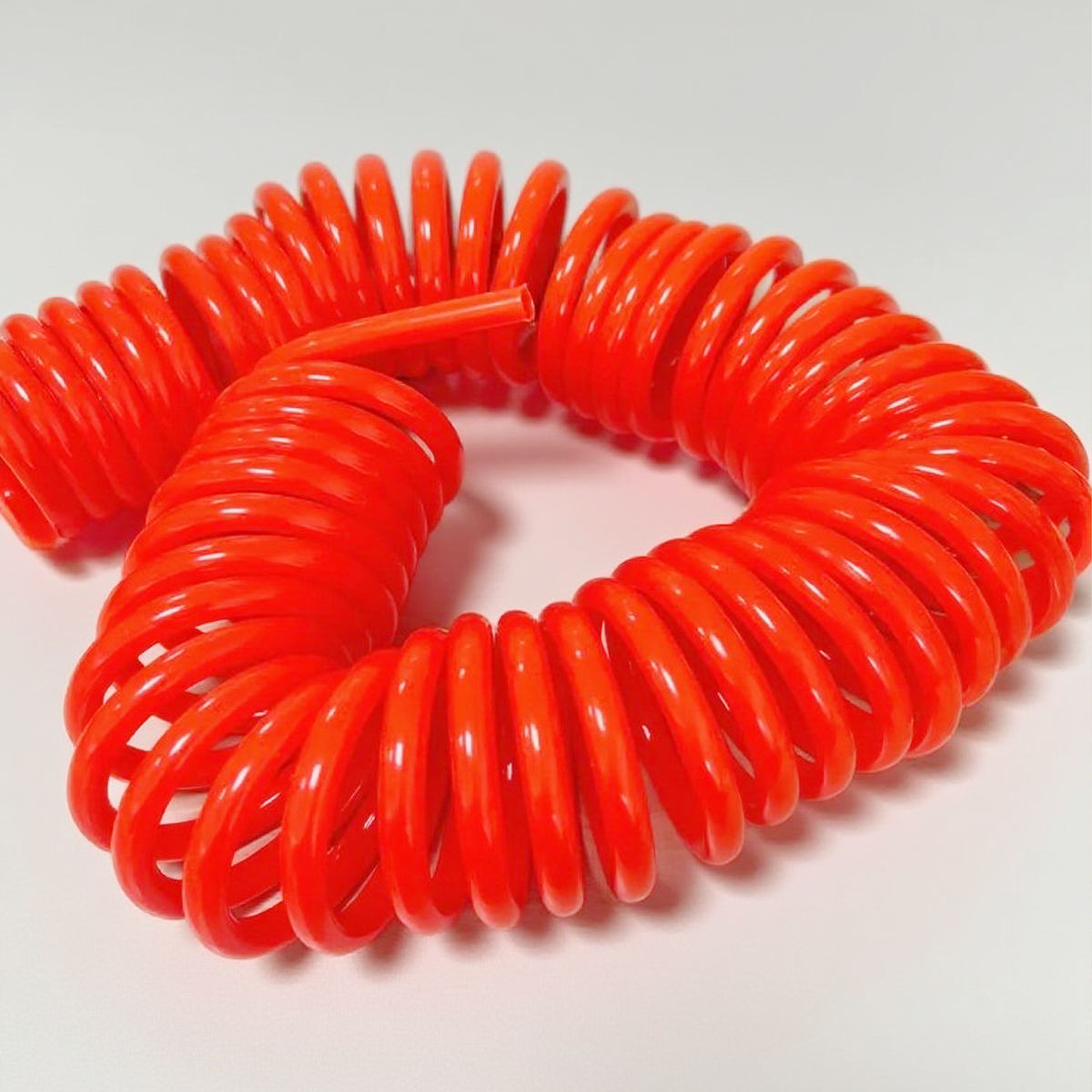 SEAPENG Rubber Metal Coated Spring Gas Pipe Pneumatic Explosion-proof Ultra Soft Spiral Tire Inflator Hose G1/4 Thread Special 12-8mm