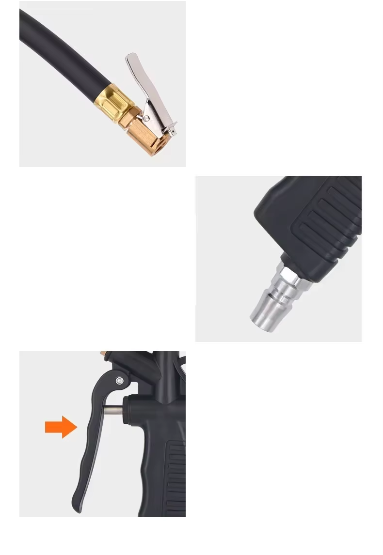 SEAPENG DP-203 Automatic ABS Tire Pressure Gauge Set Digital Display 0-230PSI Accuracy 5% Fast Inflate Portable Handheld Tool Automotive
