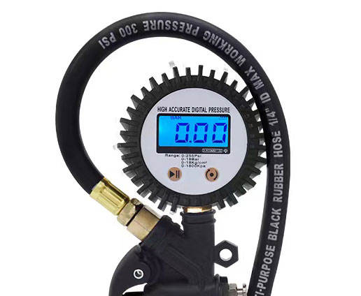 SEAPENG DP-101 One-Button Handheld Tire Inflator with Tire Pressure Monitor Digital LCD Display Quick Air Pump