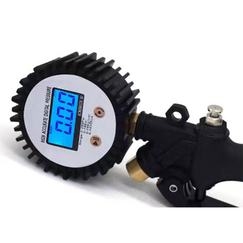 SEAPENG DP-101 One-Button Handheld Tire Inflator with Tire Pressure Monitor Digital LCD Display Quick Air Pump